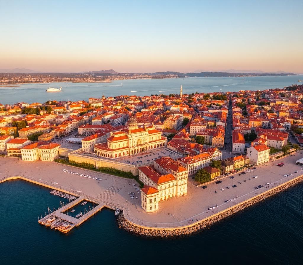 Split old town from above